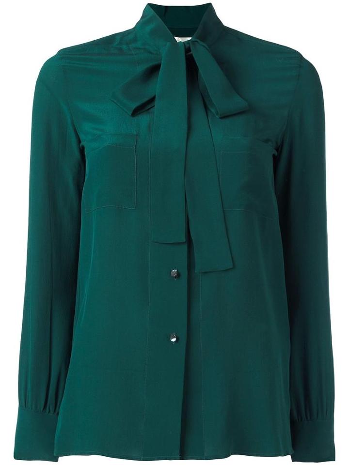 'chicago' Shirt, Women's, Size: Xs, Green, Silk, Golden Goose Deluxe Brand