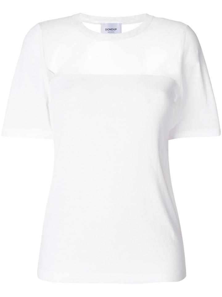Dondup Mesh-panelled Sweater - White