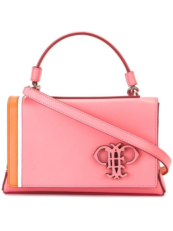Emilio Pucci Logo Plaque Cross-body Bag, Women's, Pink/purple, Calf Leather