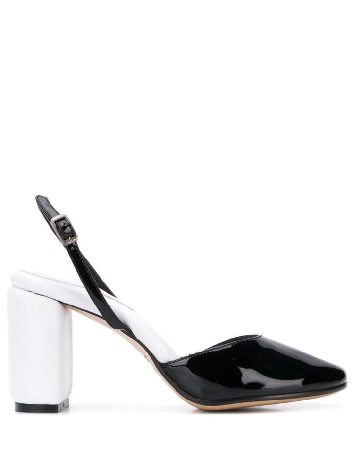 Mm6 Maison Margiela Slingback Strap Pumps - Black