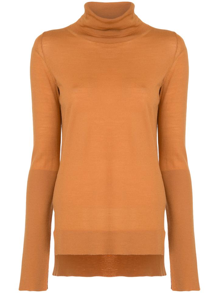 Studio Nicholson Roll Neck Jumper - Yellow & Orange