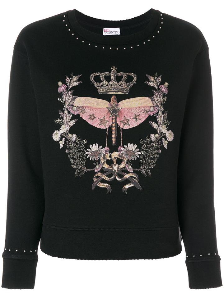 Red Valentino Star Studded Print Jumper - Black