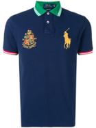Polo Ralph Lauren Crest-embellished Polo Shirt - Blue
