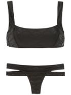 Amir Slama Bikini Top With Cut Detail - Black