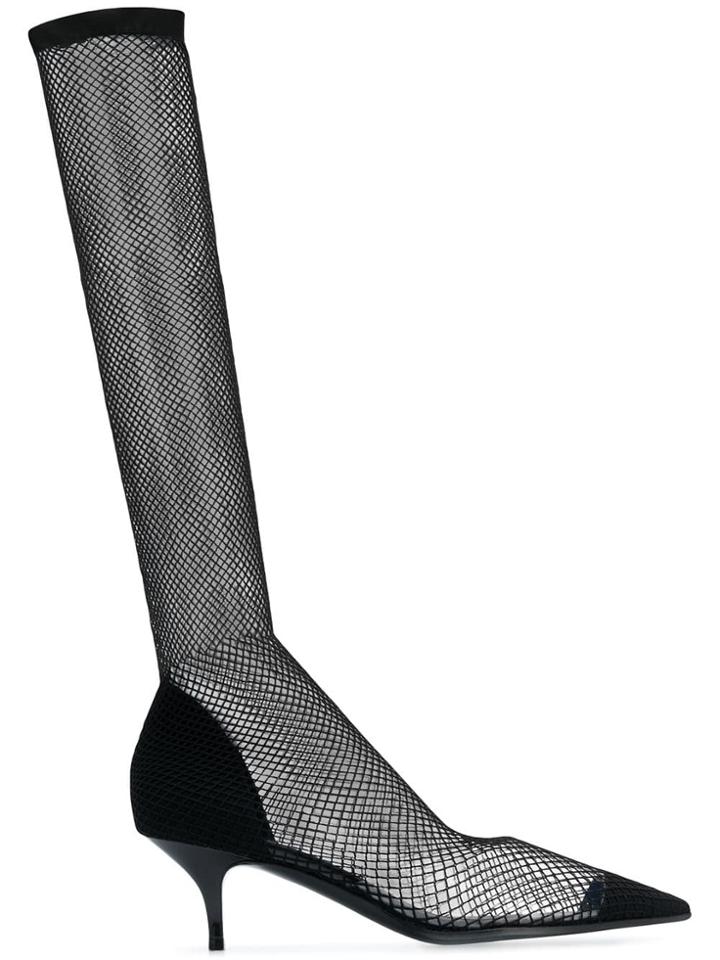 Stella Mccartney Fishnet Sock Pumps - Black