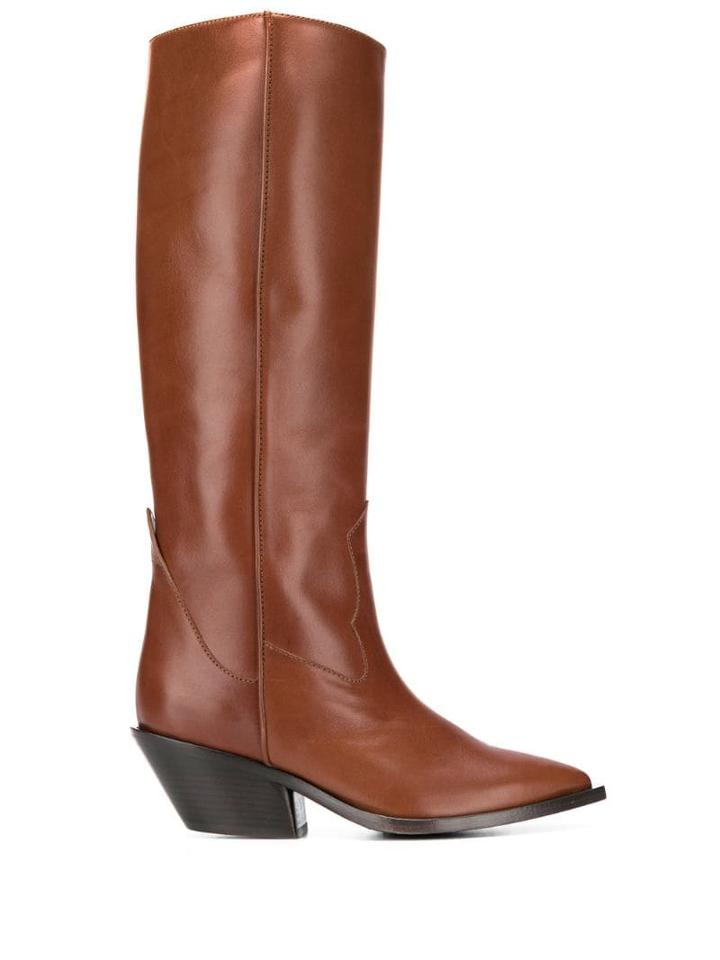 A.f.vandevorst Knee-length Pointed Boots - Brown