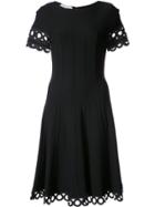 Oscar De La Renta Cutout Detailed Flared Dress - Black