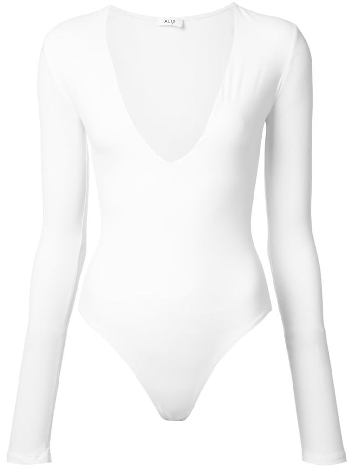 Alix Irving Bodysuit, Women's, Size: Xs, White, Nylon/spandex/elastane
