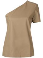 Max Mara Asymmetric T-shirt - Brown