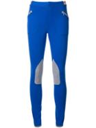 Theatre Products Zipped Pockets Skinny Trousers, Women's, Blue, Polyester/rayon/polyurethane