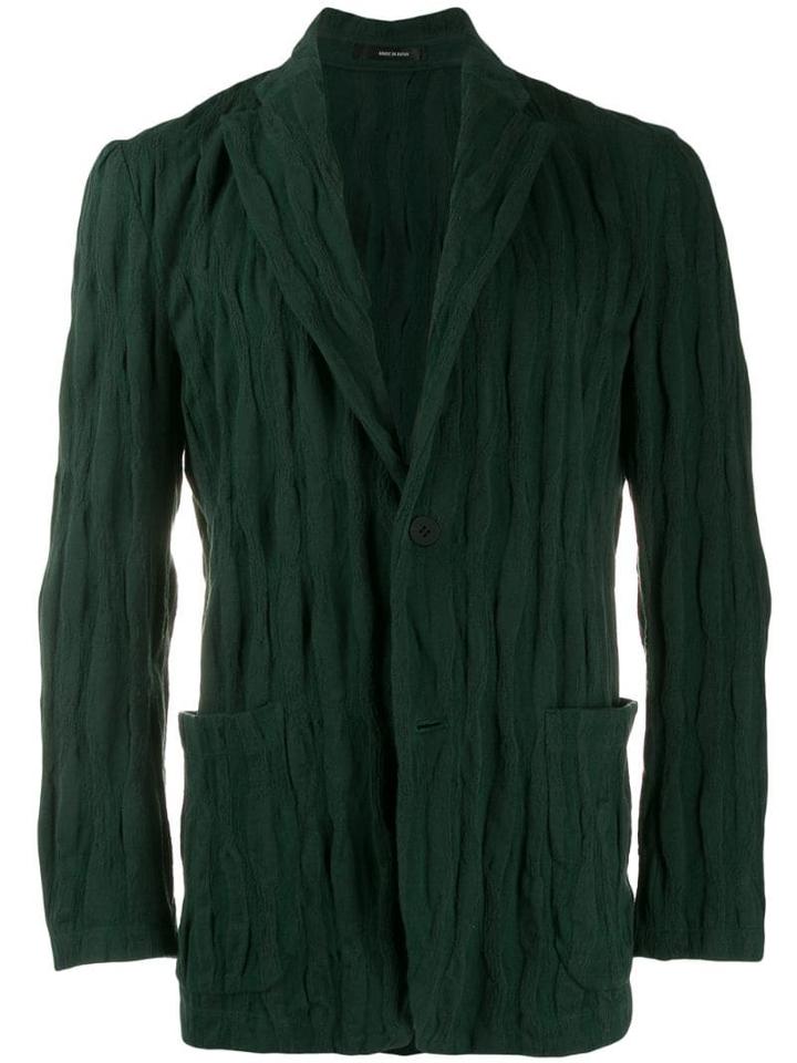 Issey Miyake Men Knitted Blazer - Green