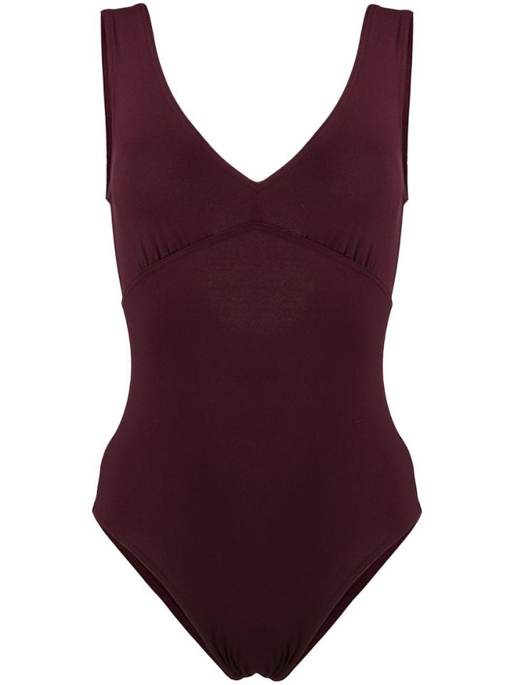 Eres Scoop Back One-piece - Purple