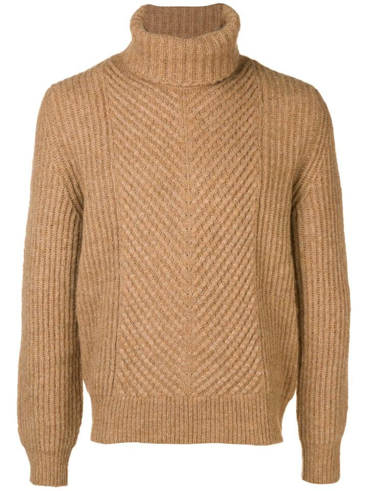Woolrich Turtleneck Ribbed Jumper - Neutrals