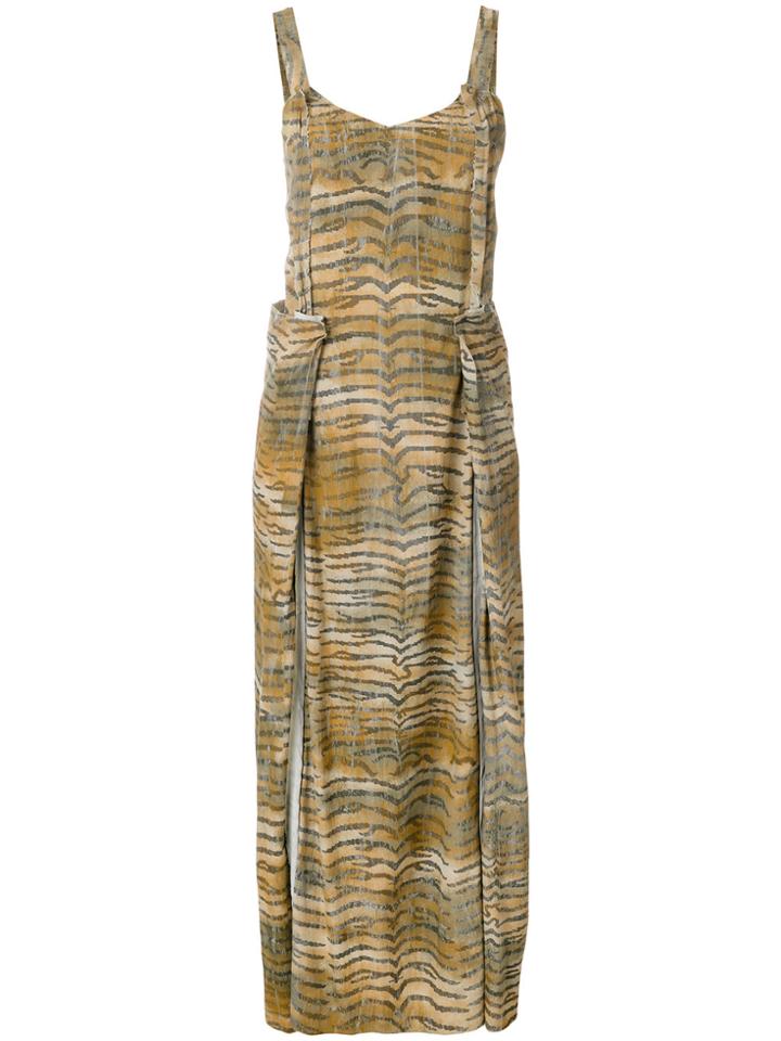 Comme Des Garçons Vintage Tiger Print Dress - Multicolour