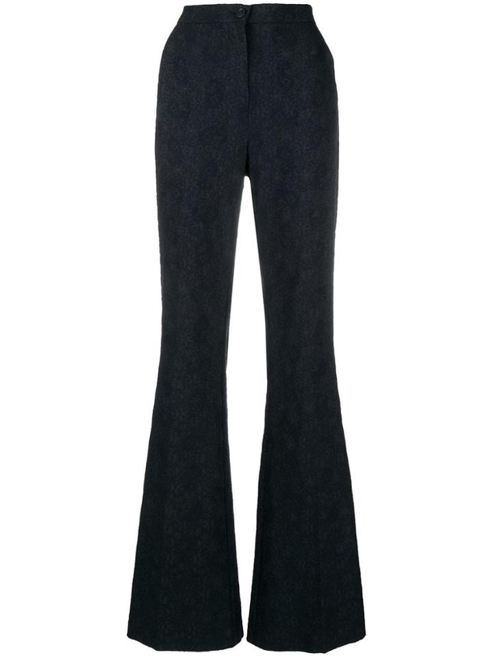 Pinko Bell Bottom High Waist Trousers - Blue