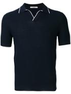 La Fileria For D'aniello Contrast Collar Polo Shirt - Blue