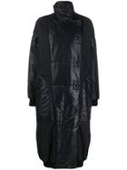 Givenchy Oversized High Neck Quilted Parka - Black