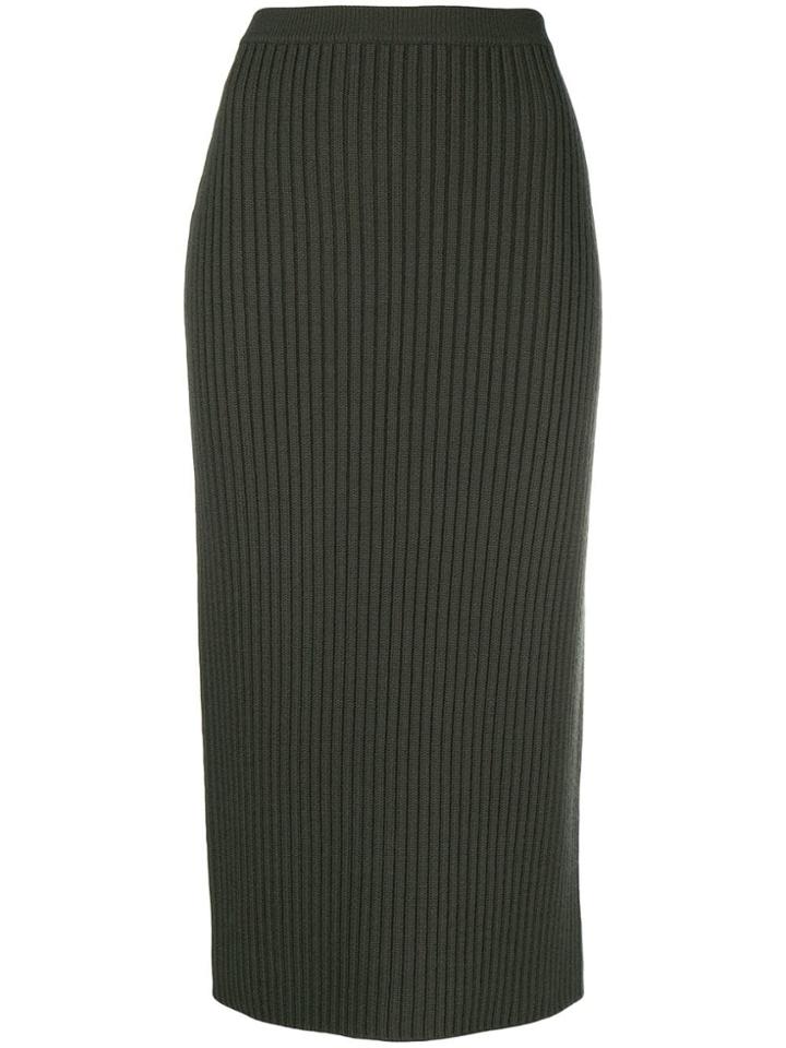 Ports 1961 Knitted Pencil Skirt - Green