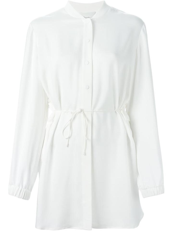 3.1 Phillip Lim Long Line Crepe Blouse