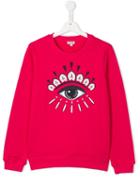 Kenzo Kids Eye Sweatshirt, Girl's, Size: 16 Yrs, Pink/purple