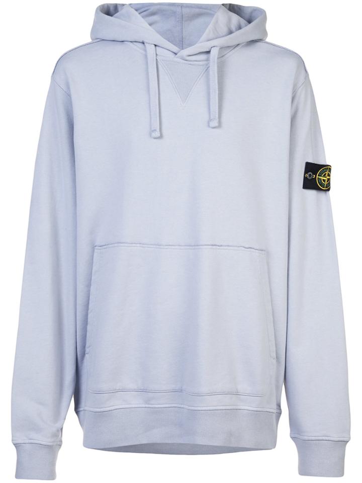 Stone Island Garment Dyed Hoodie - Pink & Purple