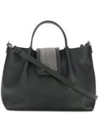 Fabiana Filippi Embellished Foldover Bag - Black