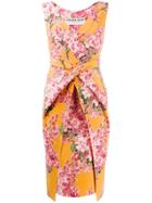 Le Petite Robe Di Chiara Boni Floral Print Midi Dress - Orange
