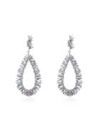 Suzanne Kalan White Pear Drop Diamond Earrings