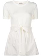 Moncler Tie Waist T-shirt - White