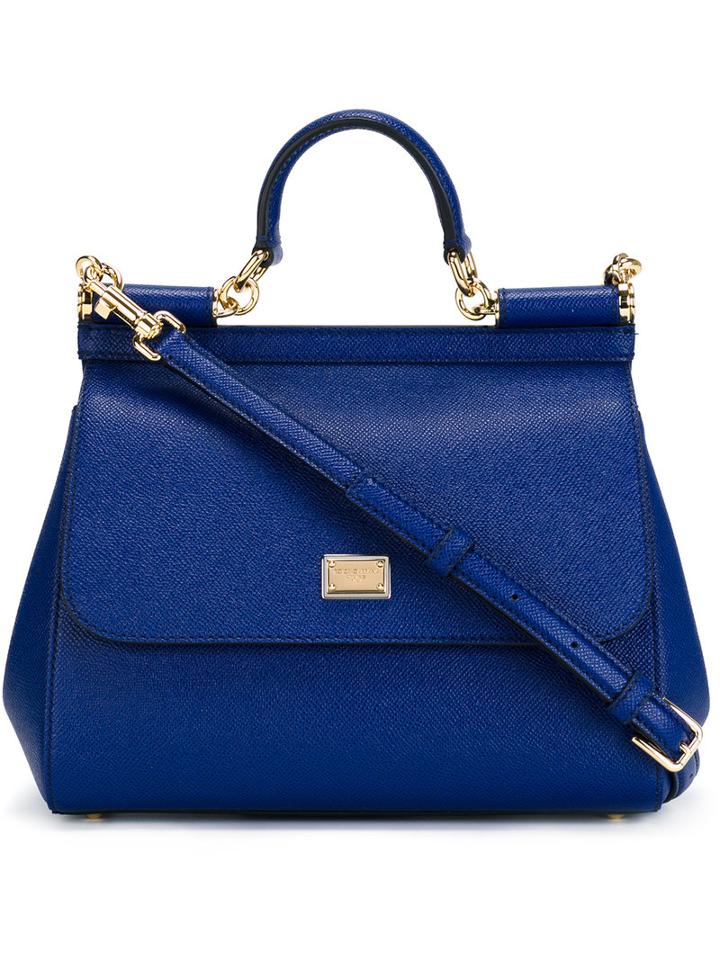 Dolce & Gabbana - Medium Sicily Shoulder Bag - Women - Leather - One Size, Blue, Leather