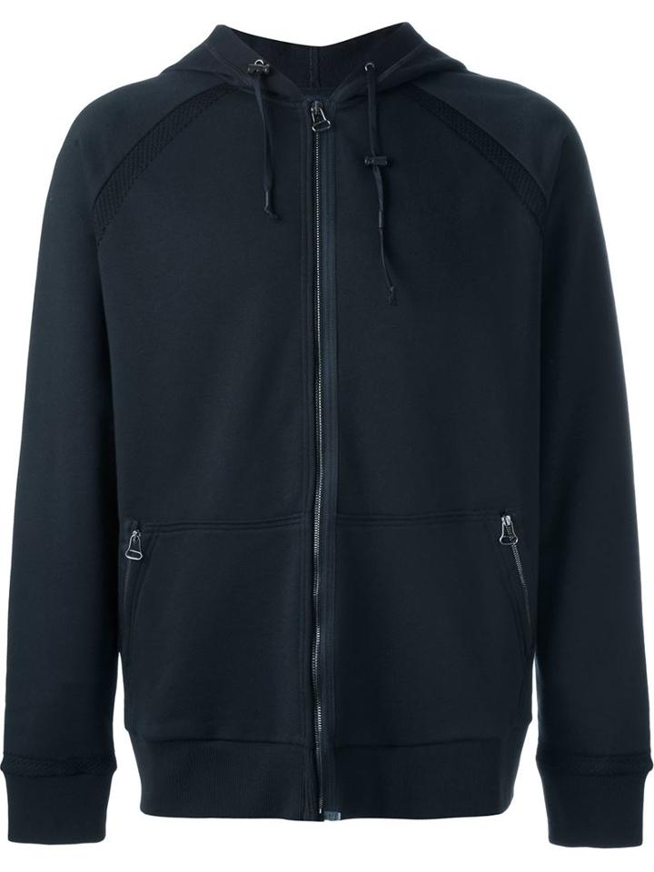 Lanvin Mesh Panelled Sweatshirt, Men's, Size: Small, Blue, Cotton