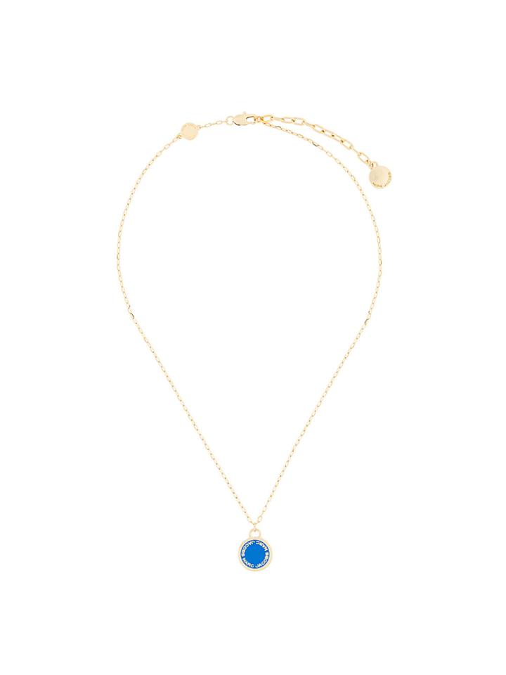 Marc Jacobs Logo Pendant Necklace - Blue