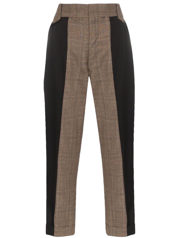 Rentrayage Split Personality Two-tone Trousers - Black
