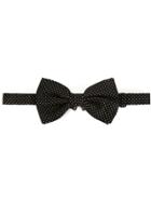 Dolce & Gabbana Micro Dot Bow Tie - Black