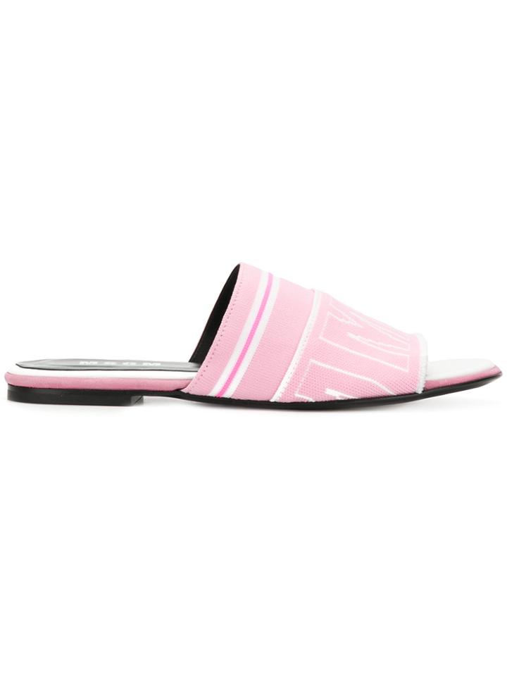 Msgm Branded Slides - Pink & Purple