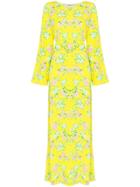 Bernadette Monica Floral Print Maxi Dress - Yellow