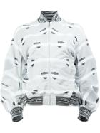 Anrealage Printed Bomber Jacket - Grey