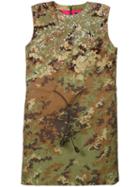 Dsquared2 - Sequin Camouflage Mini Dress - Women - Polyamide/polyester/plastic - 40, Women's, Green, Polyamide/polyester/plastic