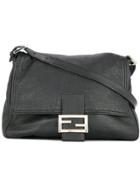 Fendi Vintage Zucca Manma Bucket Shoulder Bag - Black
