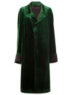 Haider Ackermann Single Breasted Coat, Women's, Size: 36, Green, Cotton/acetate/rayon/silk