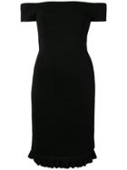 Michael Michael Kors Textured Bardot Dress - Black