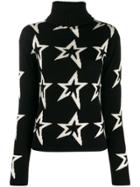 Perfect Moment Star Intarsia Slim-fit Jumper - Black