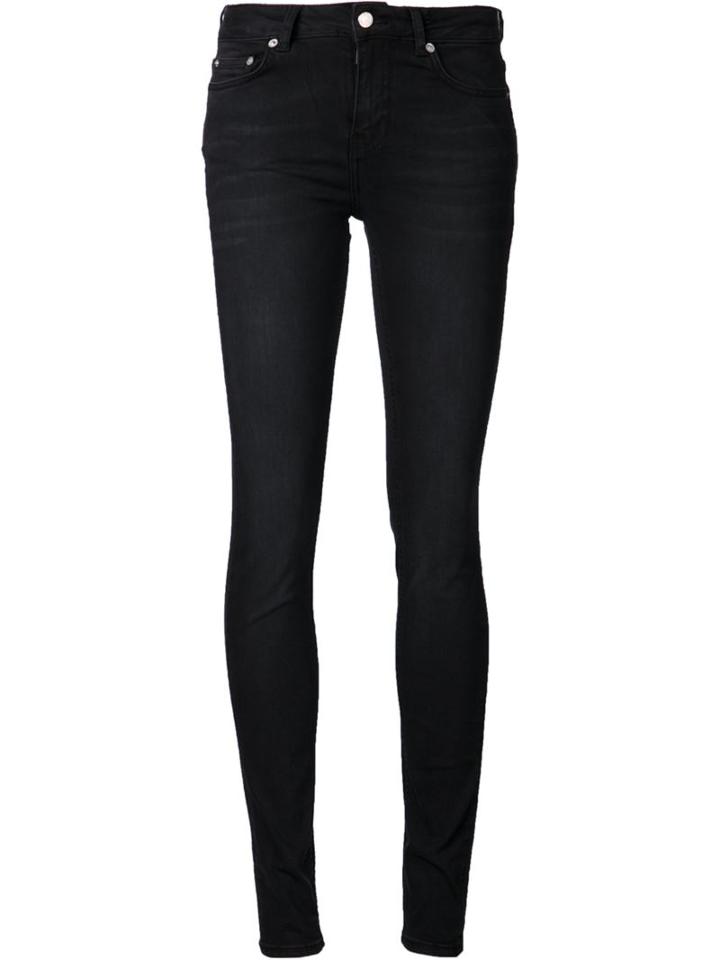 Blk Dnm Skinny Jeans, Women's, Size: 25, Black, Cotton/polyester/spandex/elastane/modal