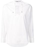 Neil Barrett Lace-up Shirt - White