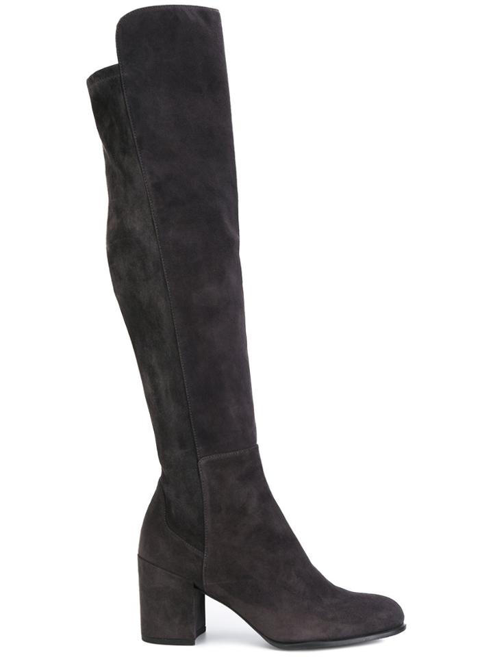 Stuart Weitzman Alljack Knee High Boots - Grey