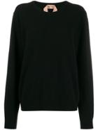 Nº21 Round-neck Sweater - Black