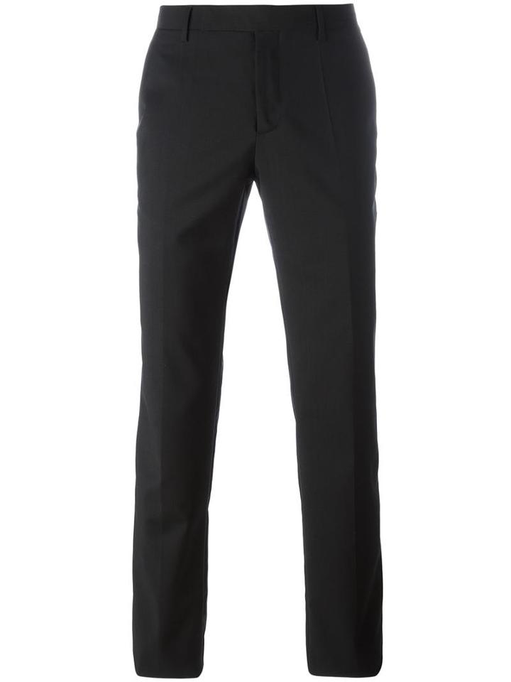Maison Margiela Poplin Trousers, Men's, Size: 50, Black, Virgin Wool/viscose/cotton