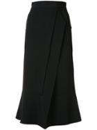 Roland Mouret Flared Cropped Trousers, Women's, Size: 2, Black, Viscose/acetate/spandex/elastane
