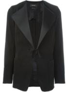 Isabel Marant Oversized Lapel Blazer, Women's, Size: 38, Black, Linen/flax/viscose/spandex/elastane/wool