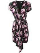 Magda Butrym Floral Wrap Dress - Black